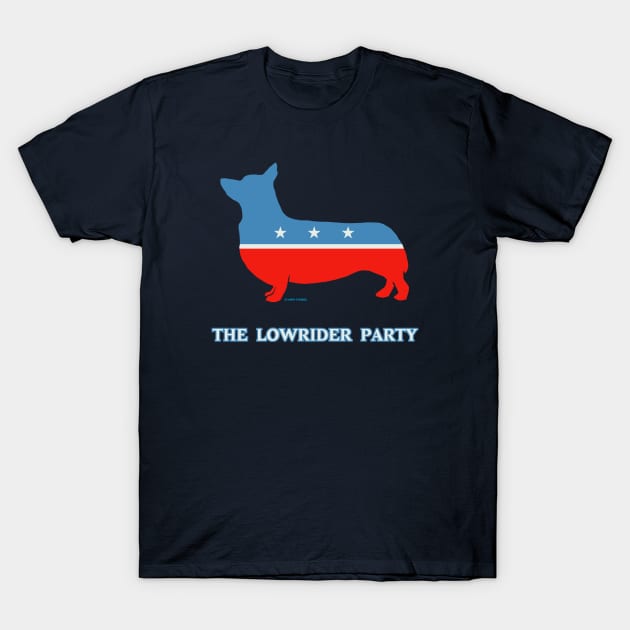 The Lowrider Party aka the Corgi Party T-Shirt by FanboyMuseum